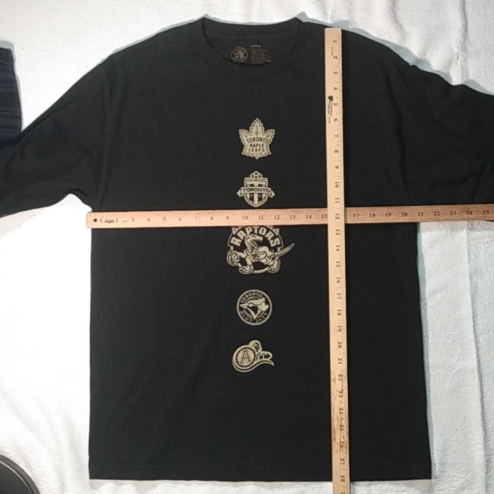 TORONTO FC Raptors Drake OVO Blue Jays Maple Leafs Argos Long sleeve Shirt - LRG - Picture 9 of 9
